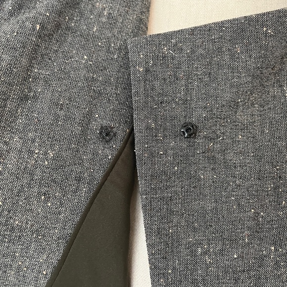 Badgley Mischka Military Style Fitted Blazer Wool & Silk Blend - Picture 6 of 16